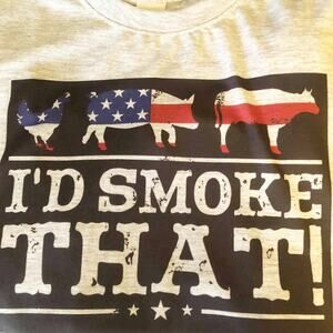 I’d Smoke That Americana Handmade Handmade Graphic Tee
